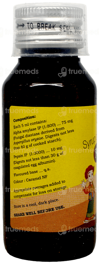 Aglozyme Junior Elaichi Flavoured Syrup 60Ml
